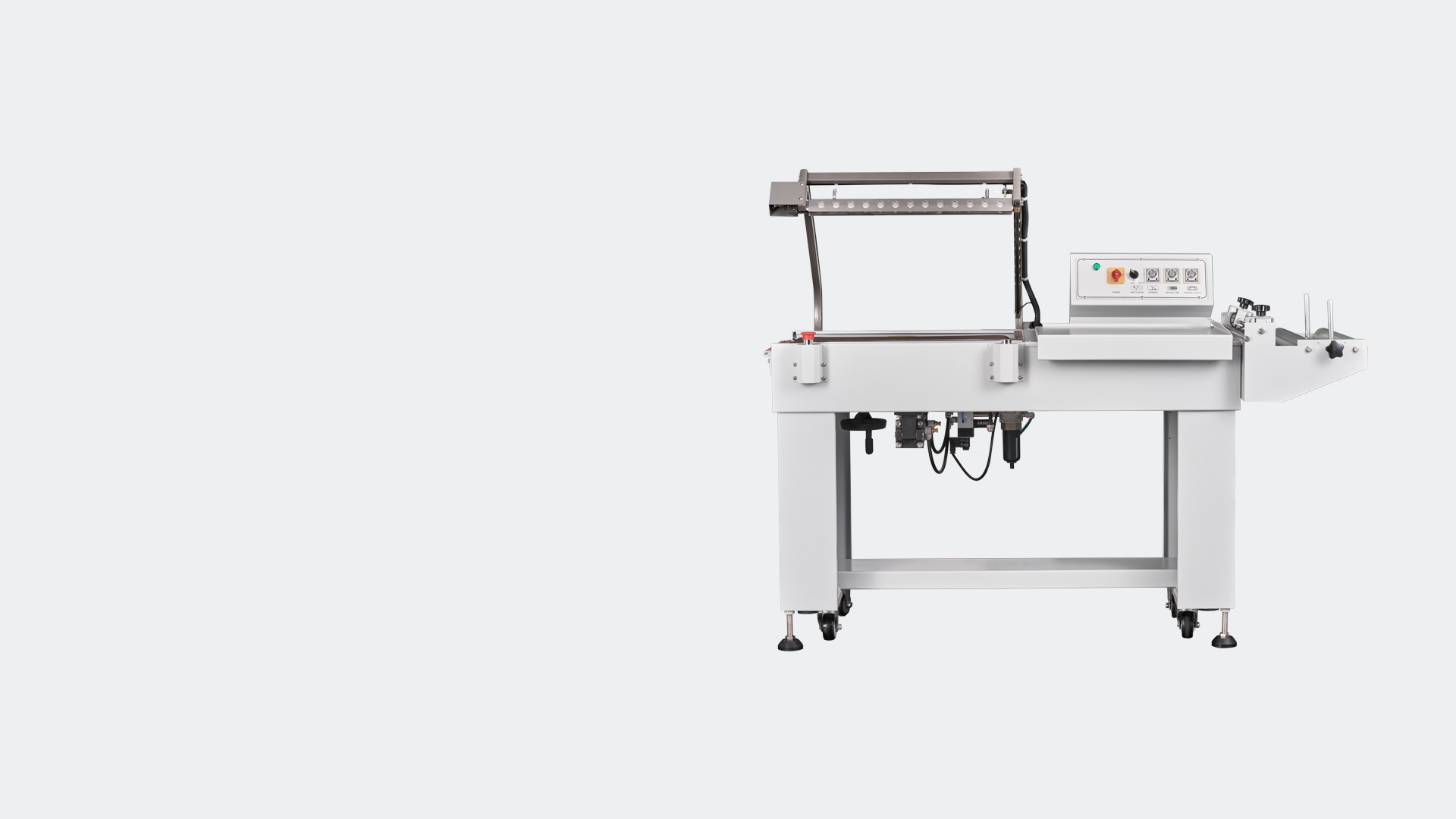 Selladora Neumática Darnel Shrink 550 x 450 con Banda Transportadora Neumática